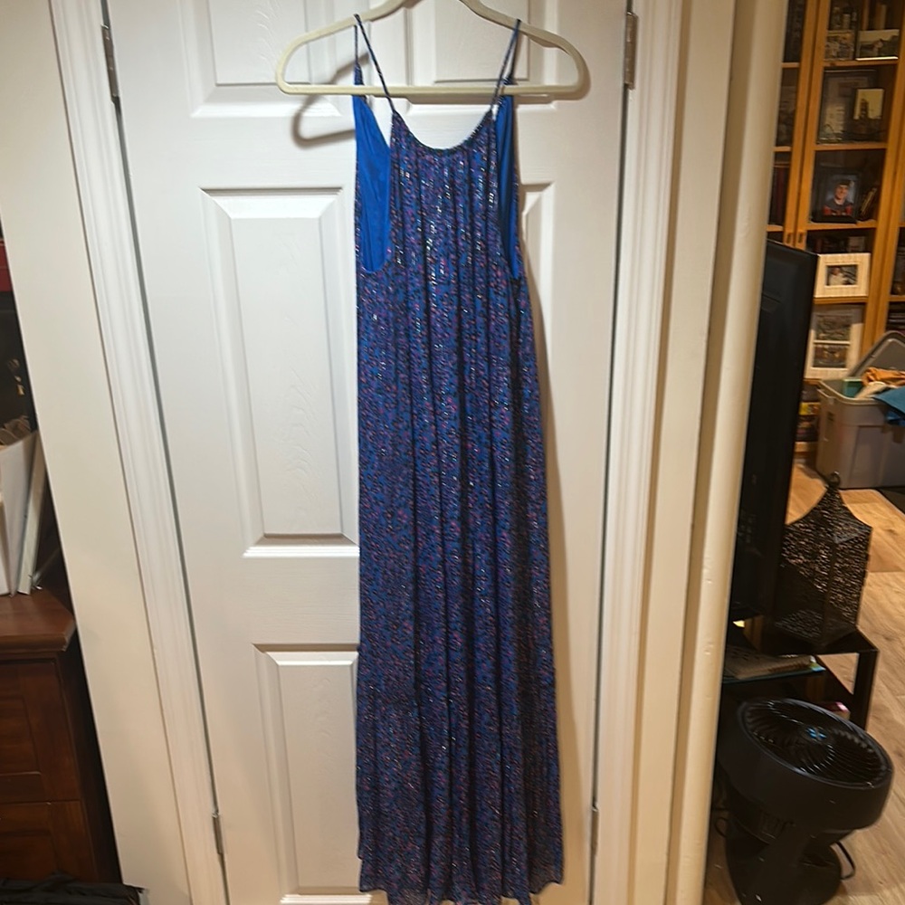 Lilly Pulitzer Blue Spaghetti Strap Maxi Dress